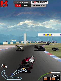 Free download java game Moto GP 09 for mobil phone, 2009 year released