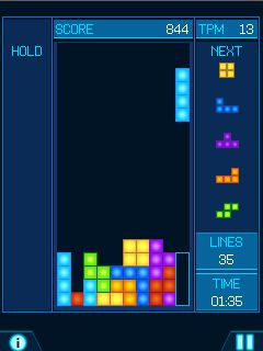Free download java game Tetris Revolution for mobil phone, 2009 year  released. Free java games to your cell phone.