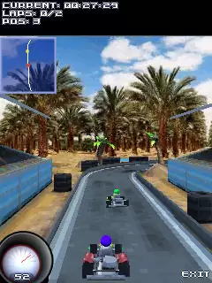 Free download java game Smash kart racing for mobil phone, 2009 year  released. Free java games to your cell phone.