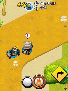 Free download java game Smash kart racing for mobil phone, 2009 year  released. Free java games to your cell phone.