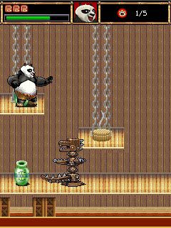 Free download java game Kung Fu Panda for mobil phone, 2008 year